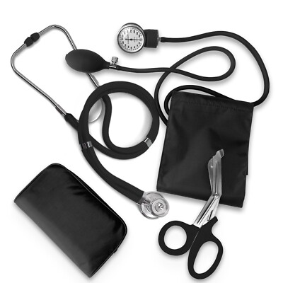 Nurse Starter Pack, Stethoscope, Blood Pressure Monitor, EMT Trauma Shears 7.5'' 