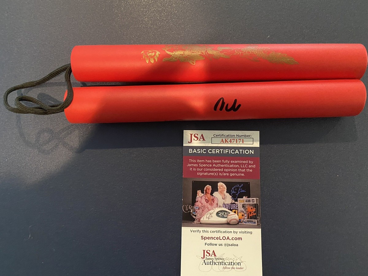 Nick Diaz UFC Signed RARE RED Nunchucks JSA Certified