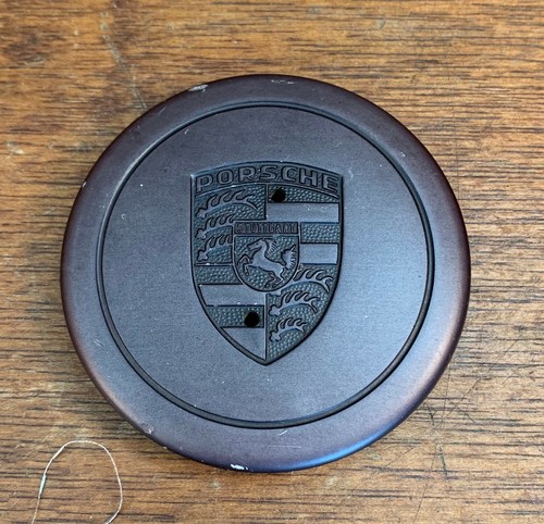 Original Porsche 911 SC Carrera Black Anodized Fuchs Center Cap - NICE