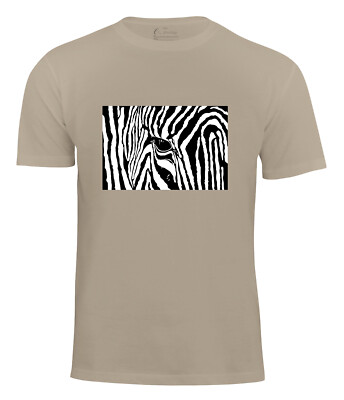 T Shirt Black & White Zebra Eye Druckshirt Shirt Tiermotiv Männer Damen Tshirt