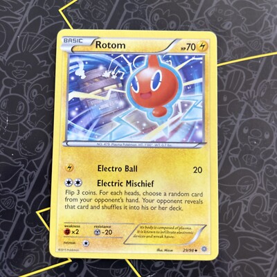 The Rarest Rotom Card Rotom #29/98 XY Ancient Origins Pokemon Uncommon Card D1 | eBay