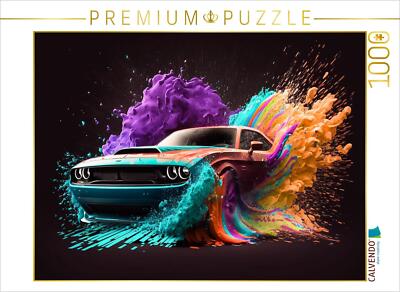 CALVENDO Puzzle Dodge Challenger | 1000 Teile Lege-Größe 64x48cm Foto-Puzzle für