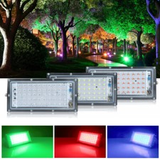 LED Floodlight Outdoor Spotlight Floodlight Spotlight Blue/Green/Red Garden Lamp 50W