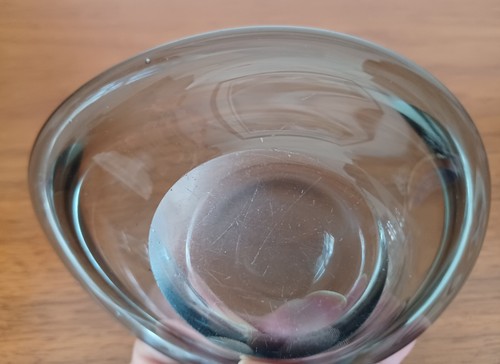 Two Vintage MCM Smoked Glass Trinket Dishes/Ashtrays, Blue-Grey, Freeform - Picture 12 of 12