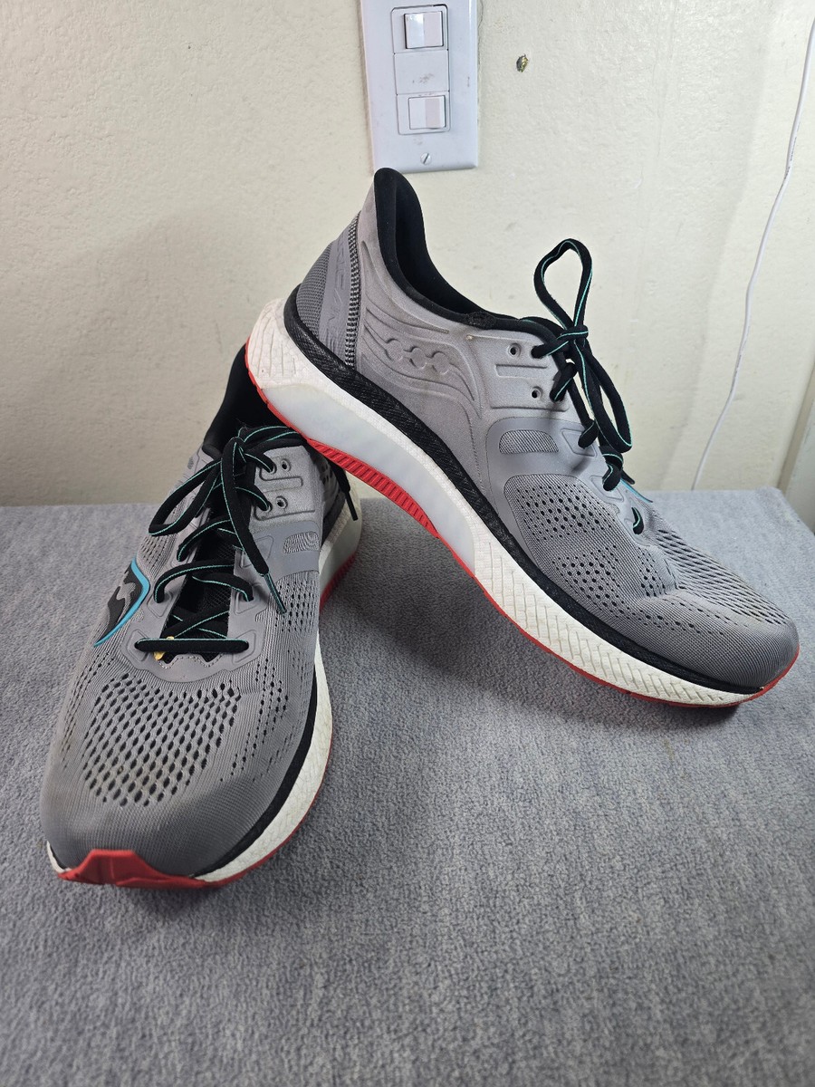 Saucony Hurricane 23 Alloy/Scarlet Men display picture 3