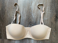 CALVIN KLEIN Perfectly Fit Strapless Convertible Push-Up Bra 34C Beige/Tan NEW