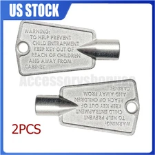 2 PCS Freezer Door Key Fit For Frigidaire Kenmore AP4071414 PS2061565 216702900 