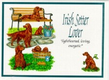 Irish Setter Lover Note Cards NoteCard Box of 10 Made in the USA