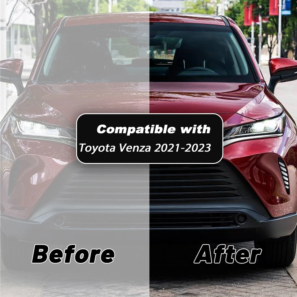 LED 日间行车灯 DRL 雾灯前保险杠适用于丰田 Venza 2021 2022 — 第 3/4 张图片