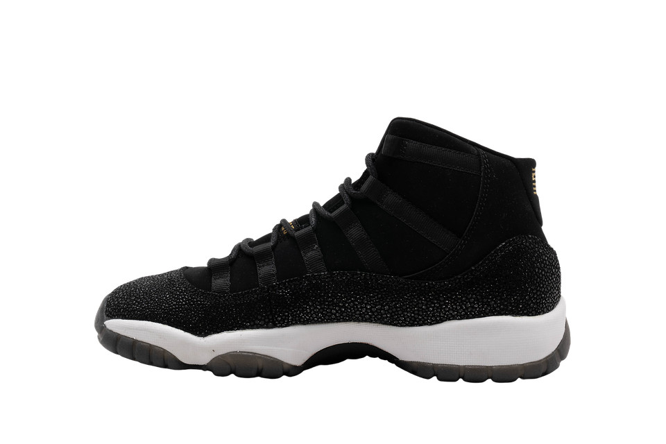 Jordan Air 11 Retro Premium GS Black Metallic Gold-White for Sale