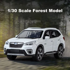 1:30 Subaru Forest SUV Diecast Model Car Toy Collection Sound Light Toy Kids
