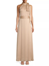 Sachin Babi Kayla Halter Gown Sz 8 Champagne 285