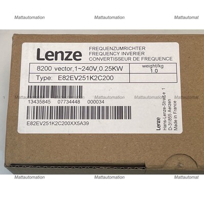 Lenze E82EV251_2C200 Frequency Inverter 8200 Vector E82EV251K2C200 US Seller NEW