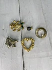 VINTAGE Estate COSTUME JEWELRY LOT BROOCHES Holiday Themed