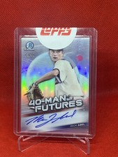 2021 Bowman Chrome Mick Abel AUTO Phillies 40 Man Futures /99