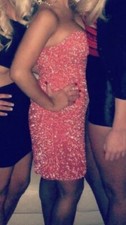 Scala Dress Coral Beaded