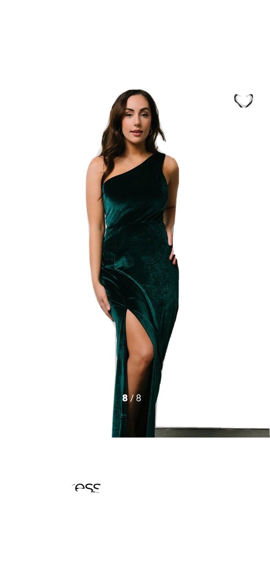 velvet one shoulder maxi dress Tatiana Velvet One Shoulder Maxi Dress | Rose