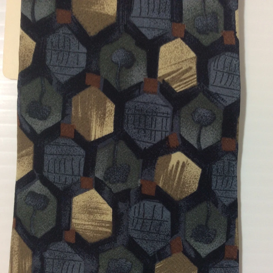 Corbata Gianfranco Ruffini para hombre ¡4 pulgadas!00 % seda italiana EE. UU. negra azul gris Foto 2 de 4