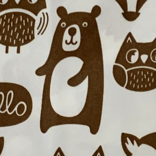 PILLOWFORT Forest Animal Sheet Set Microfiber Brown 3 Piece Twin Owl Bear Fox - Picture 13 of 19