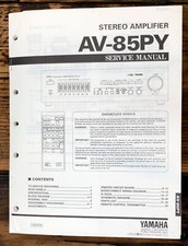 Yamaha AV-85PY Amplifier Service Manual Original 