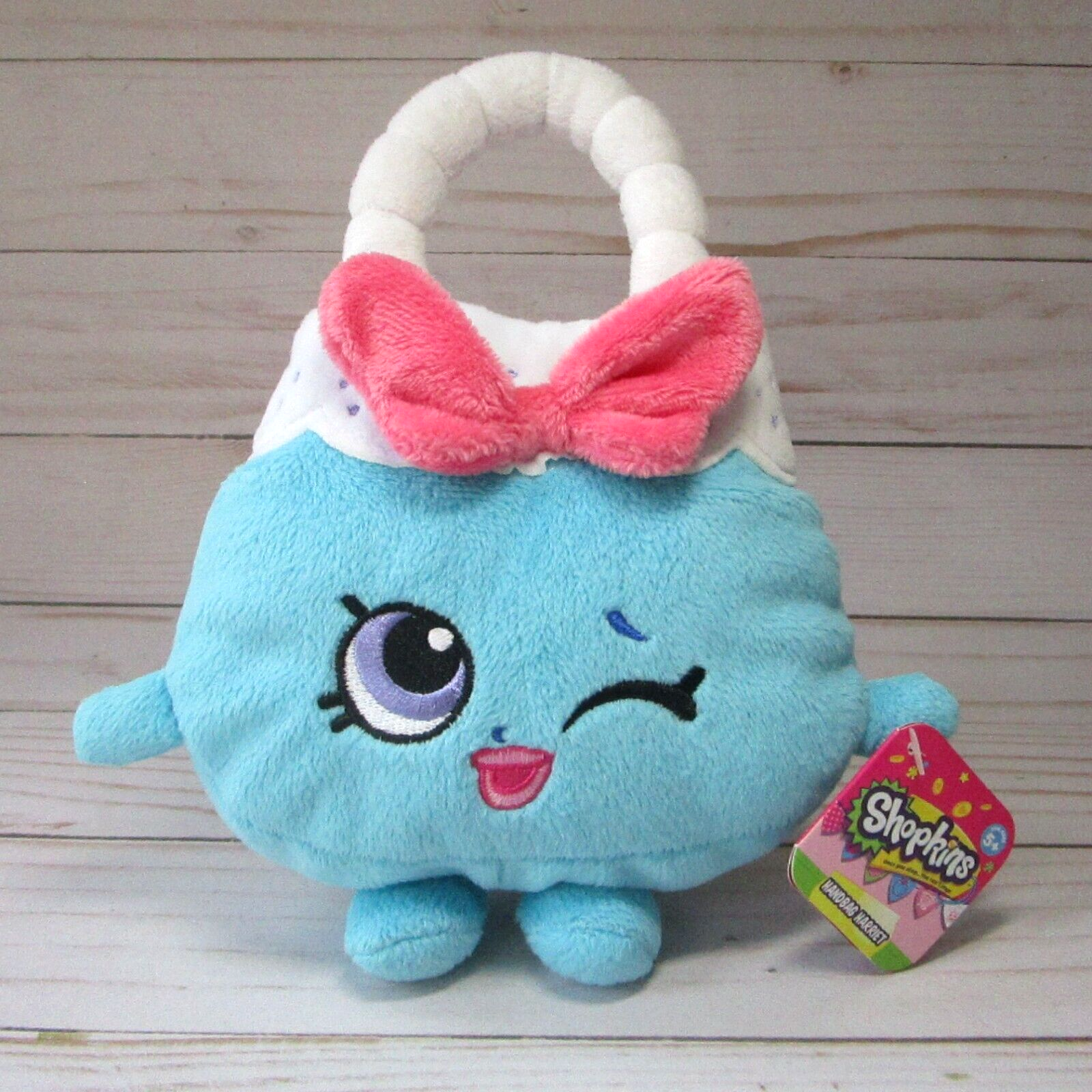 Handbag Harriet Plush Shopkins Blue Purse Pink Bow 7