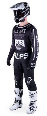 NEU ALPINESTARS 2023 RACER GEFUNDEN RENNKIT ANZUG SCHWARZ MX MOTOCROSS MTB BMX GÜNSTIG