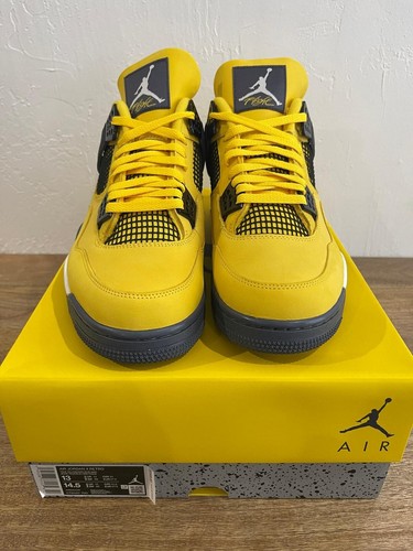 Jordan 4 Retro "Lightning", nagelneu, nie getragen, Deadstock, Größe 13, mit Karton - Bild 1 von 4