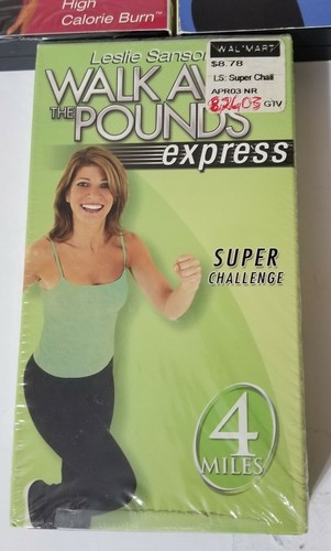 Walk Away The Pounds Lot Of 7 Fitness Exercise Vhs Tapes Leslie Sansone Walking - Picture 5 of 12