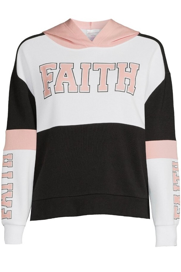 No Boundaries Juniors Faith Color Block Hoodie XS 1 Pink No Boundaries Juniors Faith Color Block Hoodie XS 1 Pink
