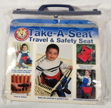 Prince Lionheart Take a Seat Travel and Safety Seat Red Padded Nylon NEW