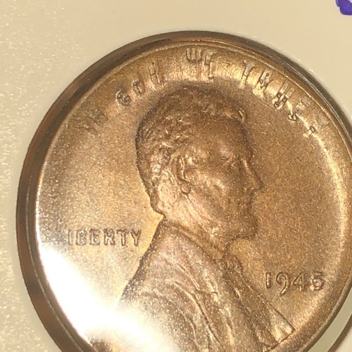 1945 lincoln wheat penny Error Double Struck +broad Struck Very Nic Piece - Picture 10 of 11