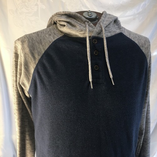 Kolby Hoodie Hoodie Sweatshirt Size Med Navy Blue Gray Active Skate Surf - Picture 15 of 22