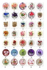30 Personalized Address Labels Teacup Flowers (CD5)