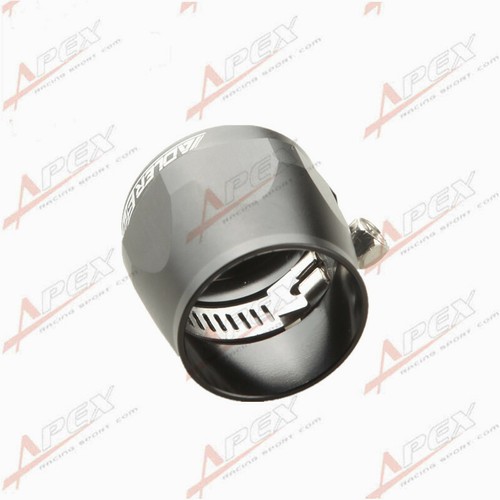 -14AN 14AN AN14 HEX Finishers Fuel Hose Clamp Aluminum Black - Picture 6 of 8