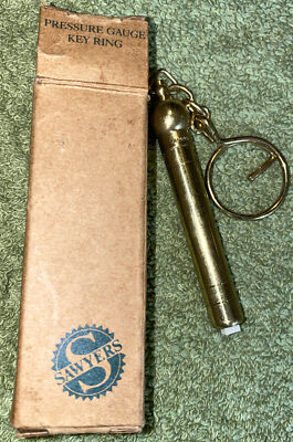 NOS AVON SAWYERS ULTIMATE PRESSURE GAUGE KEY RING
