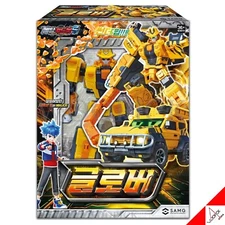 Metal Cardbot S Season2 GLOBER Transformer Robot Gold SUV Car Figure Toy 2024