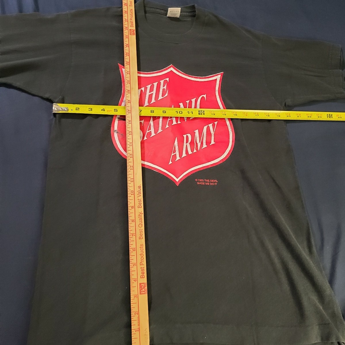 VTG Marilyn Manson The Satanic Army Band Tee Shirt sz L 1995 VTG Marilyn Manson The Satanic Army Band Tee Shirt sz L 1995