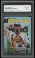 Yordany De Los Santos 2023 Bowman Modern Prosp. Insert 1st Graded 10 Rookie Card