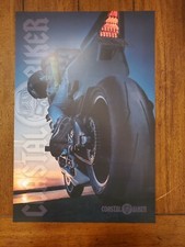 12x18 in. Motorcycle Poster Coastal Bike Harley Military Chopper Garage Man Cave