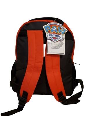 Paw Patrol 14" Backpack Boys Red Black School Travel