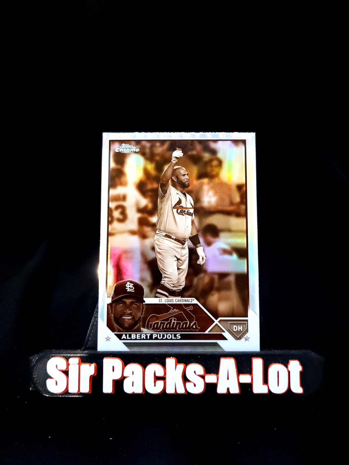 2023 Topps Chrome SEPIA REFRACTOR #143 Albert Pujols St Louis Cardinals