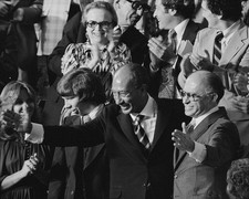 ANWAR SADAT MENACHEM BEGIN DURING JOINT SESSION OF CONGRESS  8X10 PHOTO (AA-943)