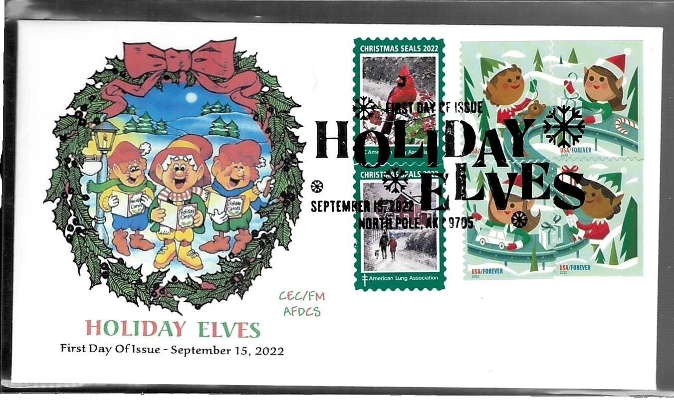 Temporada, Navidad Varios Colores estampillas de Estados Unidos