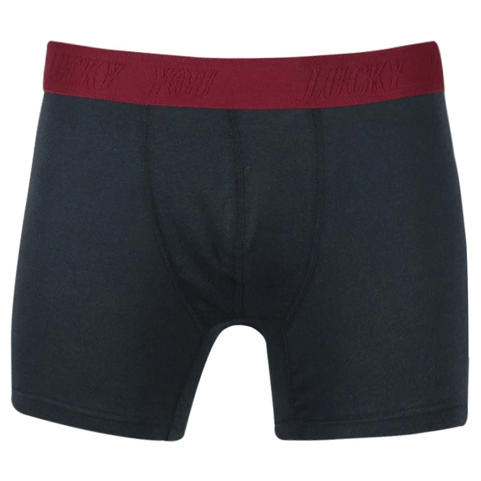 Paquete de 4 calzoncillos boxer Lucky Brand gris oscuro multicolor cintura para hombre (S01) Foto 2 de 4