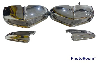 #ad 1956 FORD PARKING LIGHT WITH FENDER EXTENSION Pair $224.00