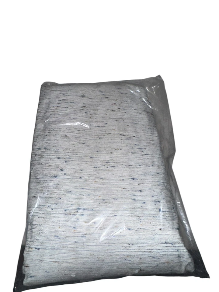 Vintage Therma-Guard Self Lined Drapery One Pair Blue 48”x84 Made In USA Texture - Image 4 of 4