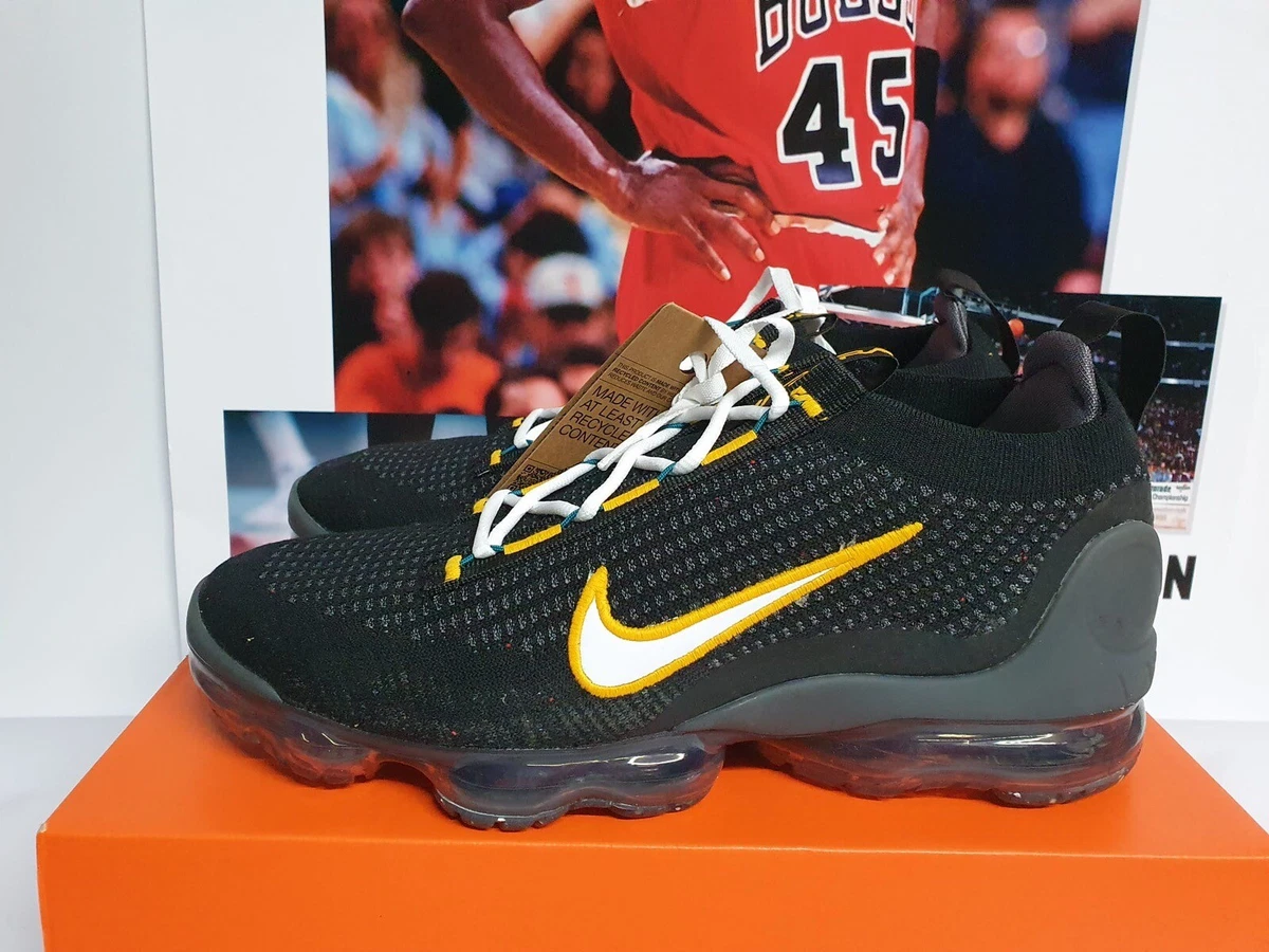 Nike AIR VAPORMAX 2021 FK Black University Gold Men s UK 9 EUR 44