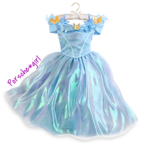 DISNEY STORE COSTUME CINDERELLA DELUXE PRINCESS DRESS GOWN 5 6 100% AUTHENTIC - Picture 1 of 1