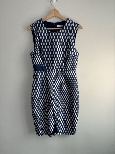 Whistles Womens Dress Size 10 Navy Blue Party Occasion Evening - Picture 3 of 9