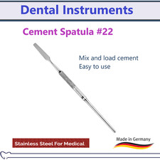 Dental Cement Spatula 22 Mixing Lab Restorative Single Ended Instruments